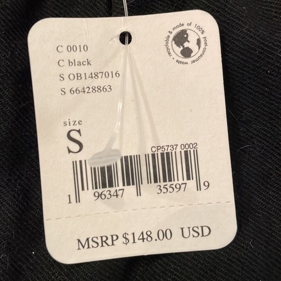 NWT FREE PEOPLE Call on Me Linen Jumpsuit BLACK / SMALL - Picture 9 of 12